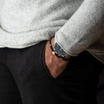 Faith Leather Bracelet - Sterling Silver & K14 Gold - Image 2