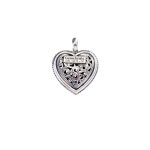 Gerochristo - Garden Shadows small Heart Pendant in Sterling Silver - Image 3