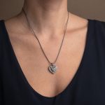 Gerochristo - Garden Shadows small Heart Pendant in Sterling Silver - Image 2