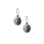 Gerochristo - Garden Shadows Oval Earrings with cubic zirconia