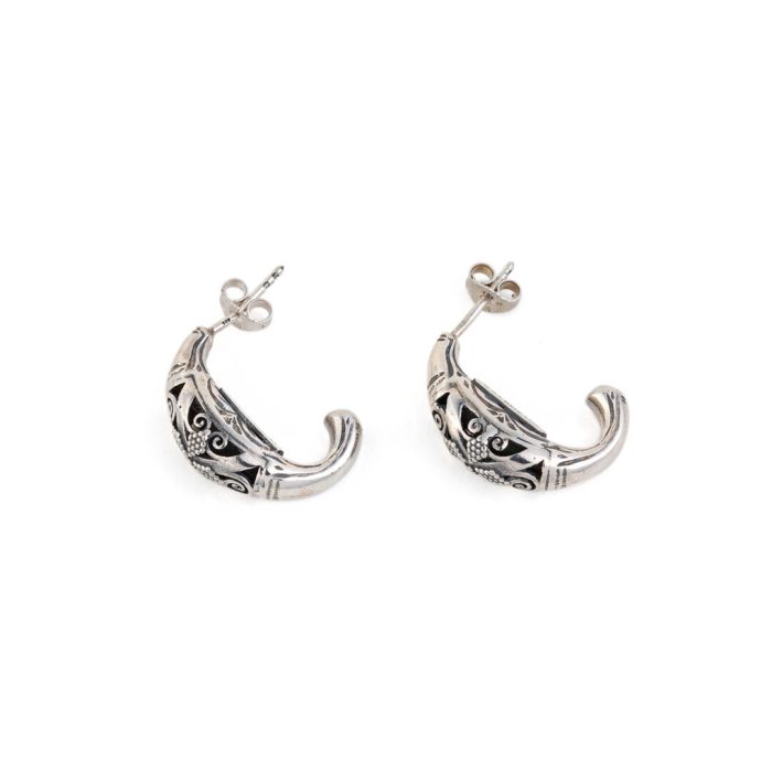 Gerochristo - Classical hoop earrings in Sterling Silver - Image 3
