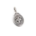 Gerochristo – Oval Pendant in Sterling Silver