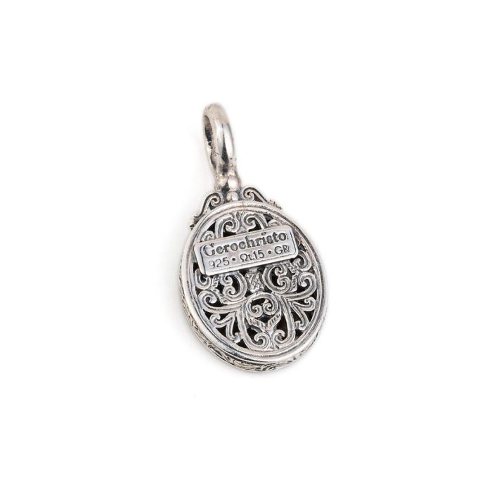Gerochristo – Oval Pendant in Sterling Silver - Image 2