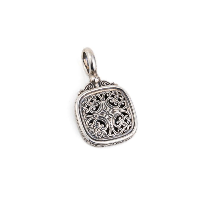 Gerochristo – Rectangular Pendant in Sterling Silver - Image 1