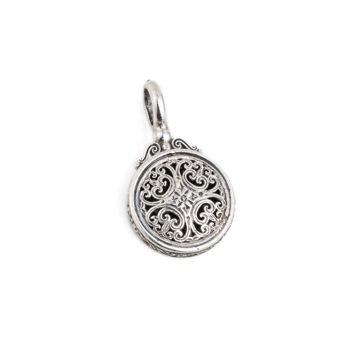 Gerochristo – Round Pendant in Sterling Silver - Image 1