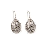 Gerochristo - Mediterranean Oval Earrings with Gemstones - Image 2