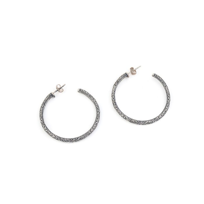 Gerochristo - Hoop earrings in 925 sterling silver - Image 1