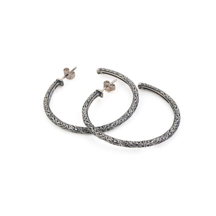 Gerochristo - Hoop earrings in 925 sterling silver - Image 3