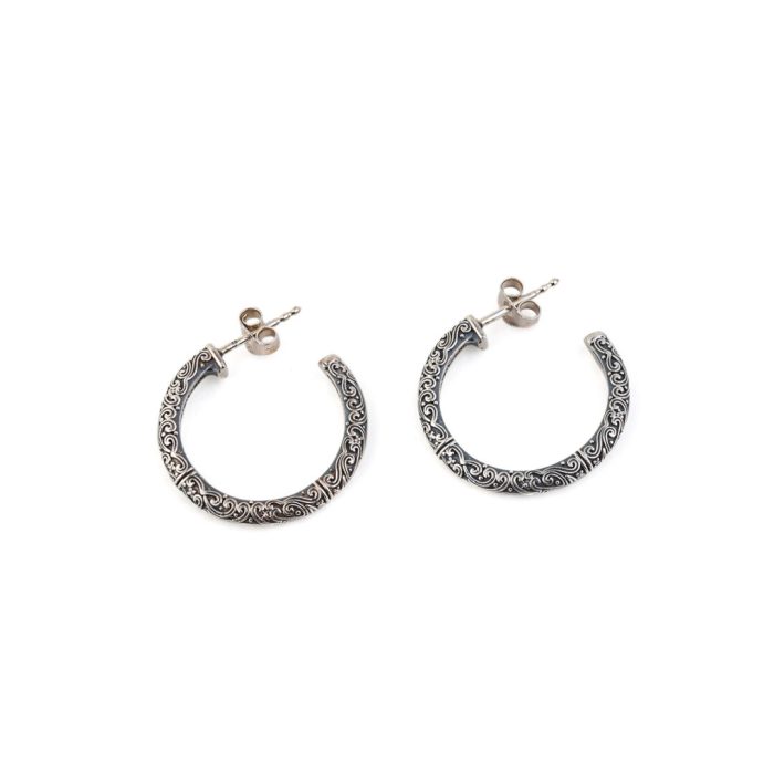 Gerochristo - Small Hoop earrings in sterling silver - Image 1