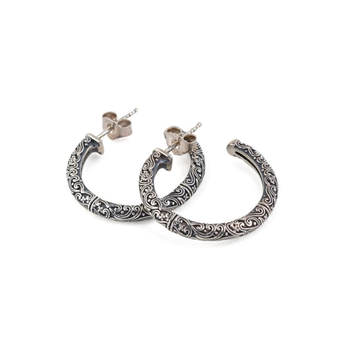 Gerochristo - Small Hoop earrings in sterling silver - Image 2