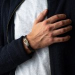 Medusa Leather Bracelet - Sterling Silver & K14 Gold - Image 2