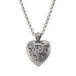 Gerochristo - Garden Shadows Big Heart Pendant in Sterling Silver - Image 3