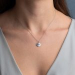 Sterling Silver Plated Chain Necklace With Enamel Evil Eye - Image 2