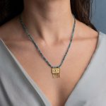 Semi Precious Stone String Necklace with Evil Eye - Image 2