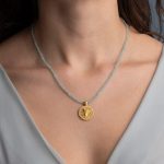Stone string necklace with Medusa pendant - Image 2