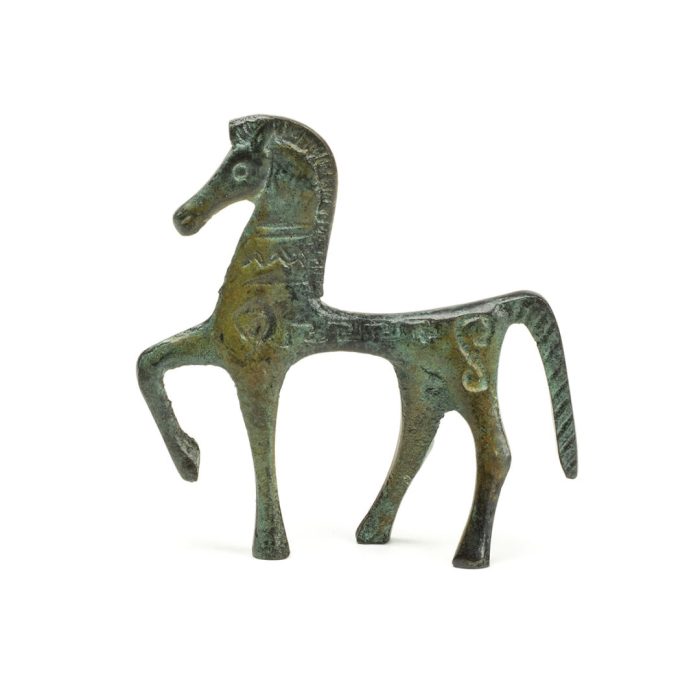 Ancient Greek Horse Geometric Era - Bronze Sculpture - Image 3