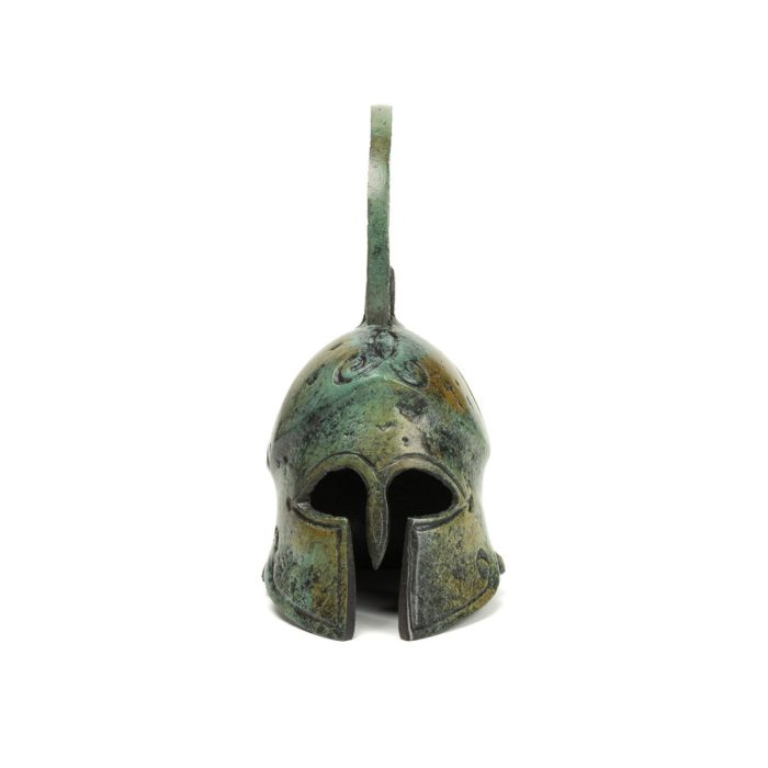 Spartan Helmet - Bronze Sculpture - Image 3