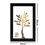 The couple - Bronze Wood art frame - Image 9