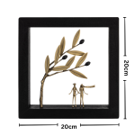 The couple - Bronze Wood art frame - Image 10