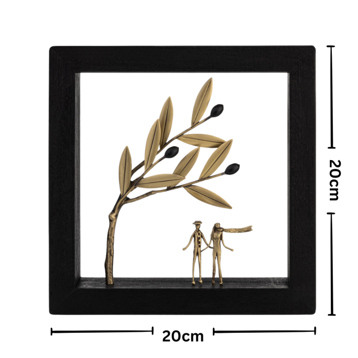 The couple - Bronze Wood art frame - Image 10