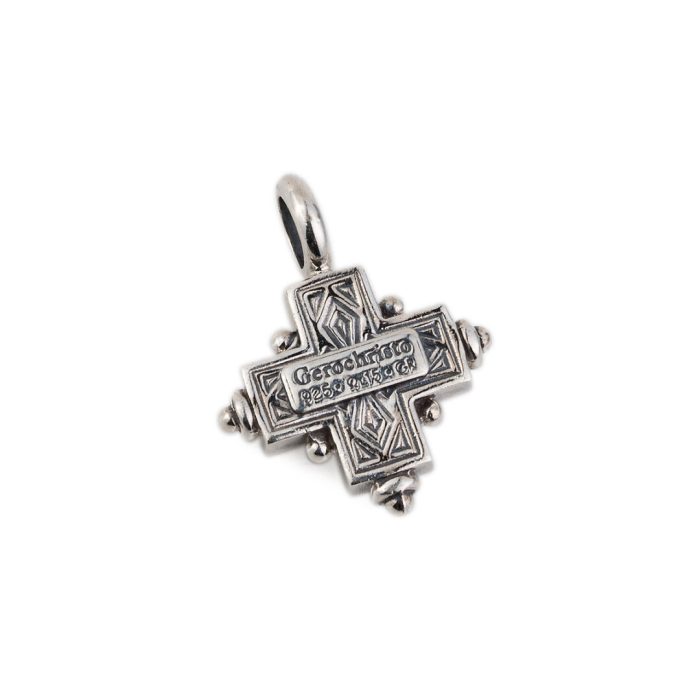 Gerochristo – Cross in 925 Sterling Silver with Zircon - Image 3