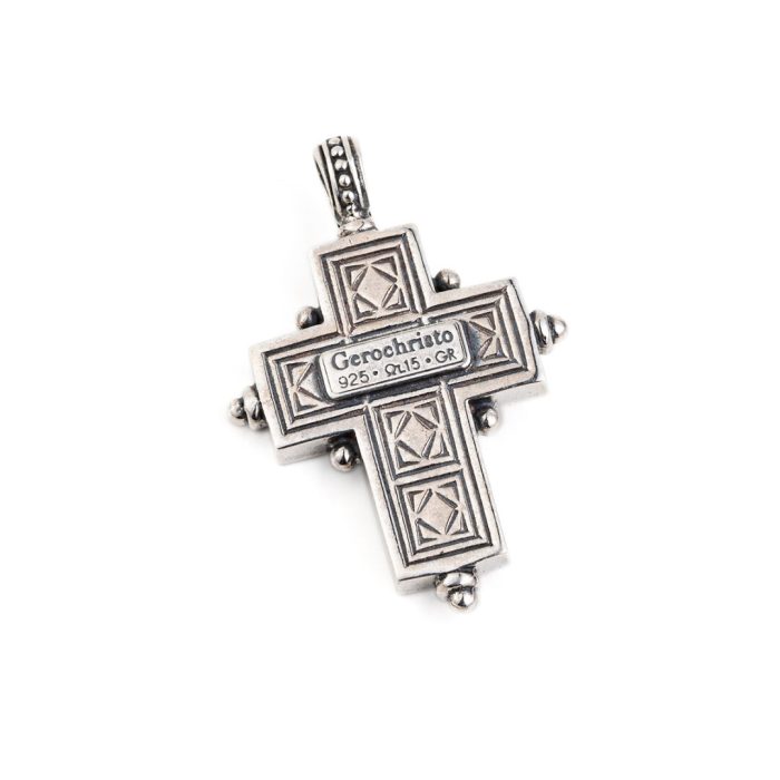 Gerochristo – Byzantine Cross 925 Sterling Silver - Image 3