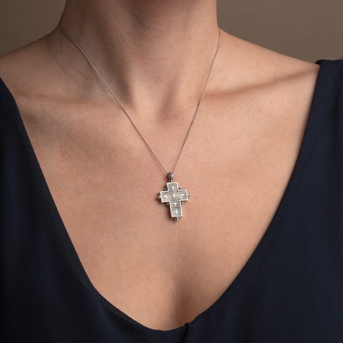 Gerochristo – Byzantine Cross 925 Sterling Silver - Image 2