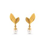 Sterling Silver Leaf Earrings