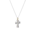 Gerochristo - Tiny Byzantine cross in 18K Gold and Sterling Silver - Image 4