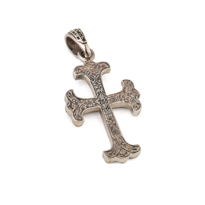Gerochristo – Byzantine cross in 18K Gold and Sterling Silver - Image 2