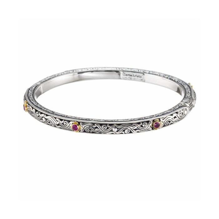 Gerochristo - Bracelet in Sterling Silver and 18K Gold