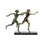 Ancient Greek Olympic Runners - Bronze Sculpture - Image 3