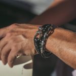 Vergina Sun Leather Bracelet - 925 Sterling Silver - Image 2