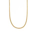 14K Gold Flat Mariner Chain 55 cm - Image 2