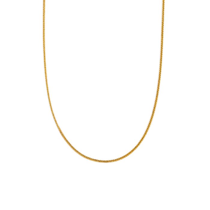 Wheat Chain - 925 Sterling Silver and Gold Plated - Image 2