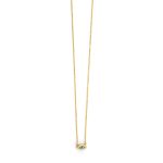 9K Yellow Gold Eye Necklace with zircons - Image 3
