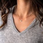 Evil Eye Necklace with Cross - 14K Yellow Gold with Enamel - Image 2