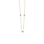 Blue Evil Eyes Necklace- 14K Gold - Image 4