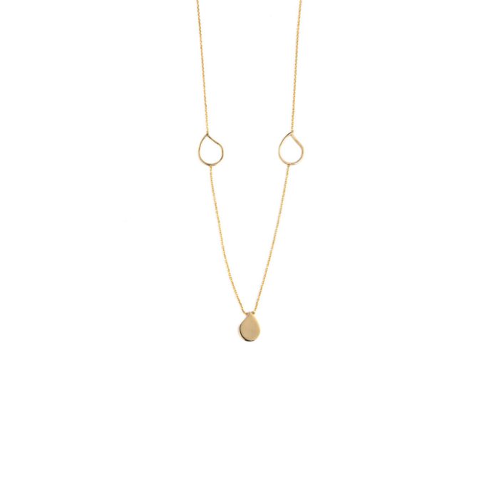 Drop Necklace - 14K Yellow Gold - Image 1
