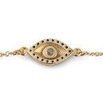 Evil Eye Zircon Bracelet - 14K Yellow Gold - Image 3