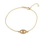 Open Eye Bracelet - 14K Yellow Gold