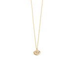 Evil Eye Necklace with Blue Zircon – 14K Gold - Image 3