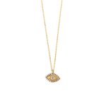 Eye Necklace – 14K Gold and Zircon - Image 3