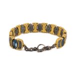 Byzantine Link Bracelet - Sterling Silver Gold Plated - Image 2