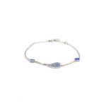 Sterling Silver Eye Chain Bracelet - Image 2