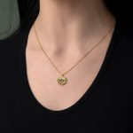 Κολιέ Αλυσίδα από Ασήμι με Στρογγυλό μενταγιόν Μάτι - Image 2