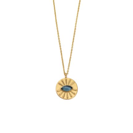Sterling silver Round Necklace with an Eye