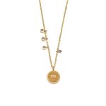 Sterling silver Chain Necklace with a Colored Eye - Image 3