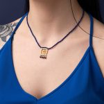 Stone String Necklace with Meander - Image 2