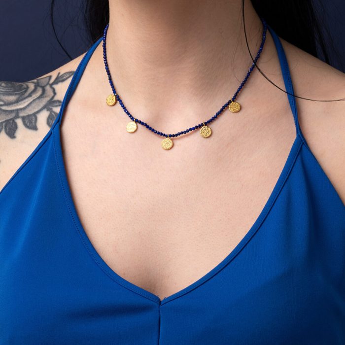 Stone String Necklace with Phaistos Disc - Image 2